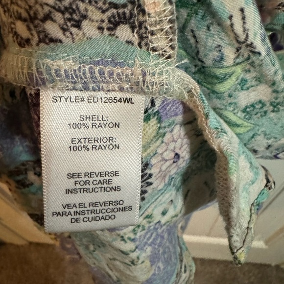 Molly Green Purple Boho Floral Festival Top - Picture 6 of 9